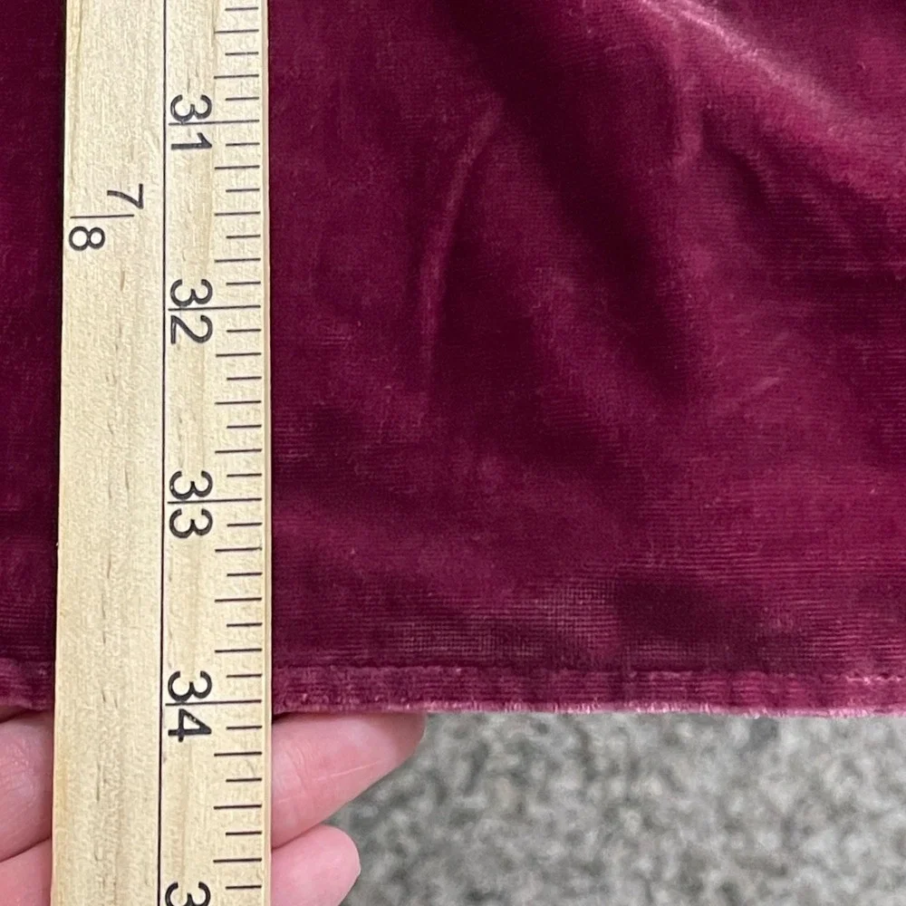 ModCloth Dress Small Burgundy‎ Velvet Bell Sleeve Witchy Gothic Holiday Party